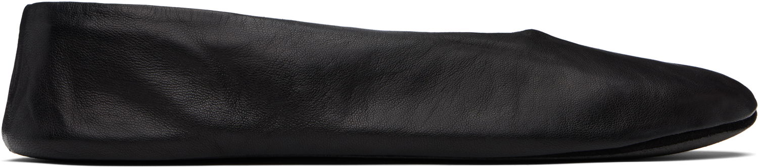 Sneakers og sko The Row The Row Stella Slipper Ballerina Flats Sort | F1638-N66, 0