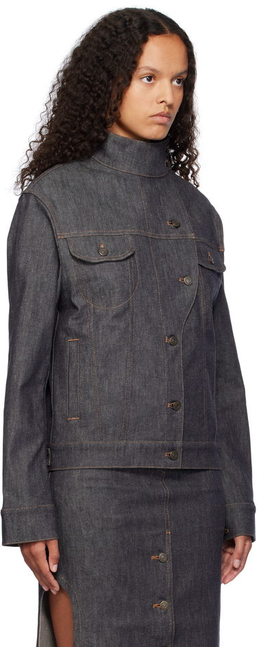 Jakke Courrèges Motorcycle Denim Jacket Blå | 424DBL217DE0035, 1