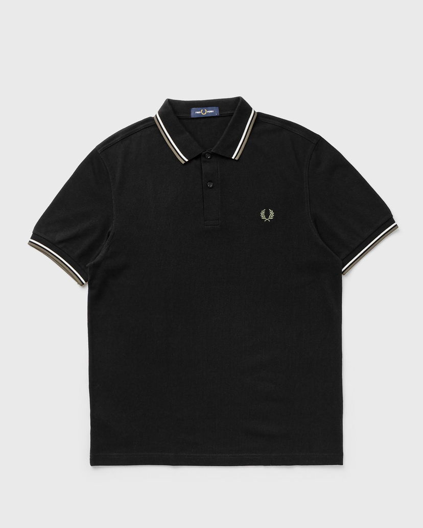 Polo skjorte Fred Perry Twin Tipped Shirt Black XL Sort | M3600-W54