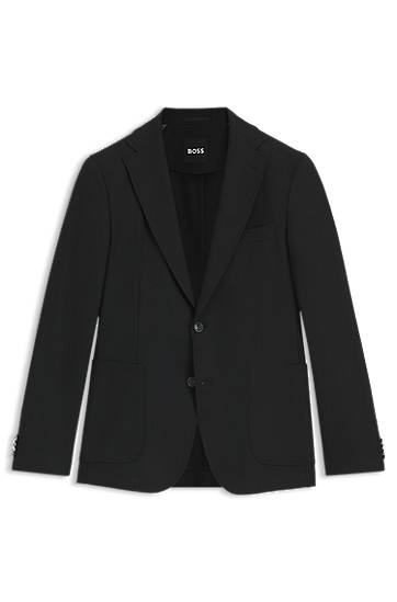 Jakke BOSS BOSS Slim-Fit Stretch Jacket Sort | 50546055