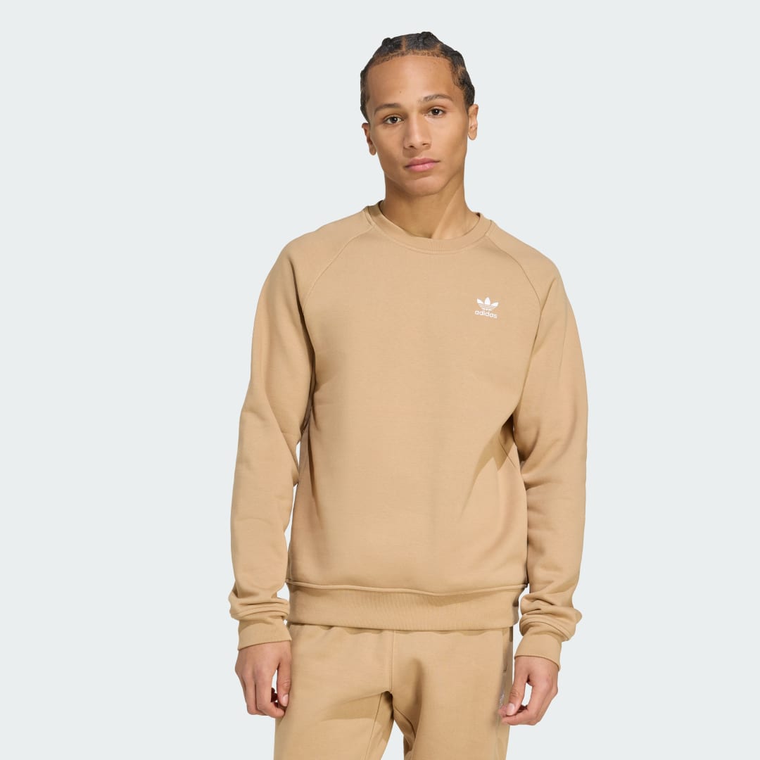 Sweatshirt adidas Performance Essentials Trefoil Crew Sweatshirt Beige | JX2723, 0