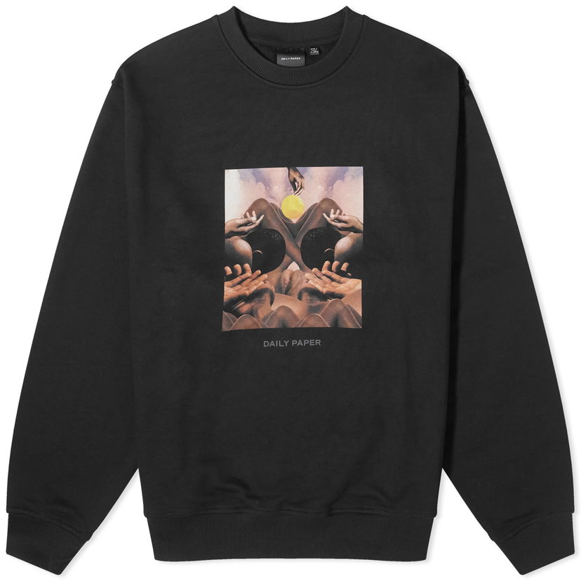 Sweatshirt DAILY PAPER Landscape Oversized Sweatshirt Sort | 2411078