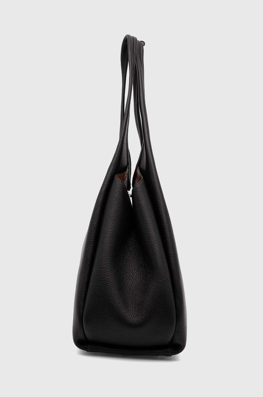 Håndtaske Coach Coach Leather Shoulder Bag Sort | CM544, 1