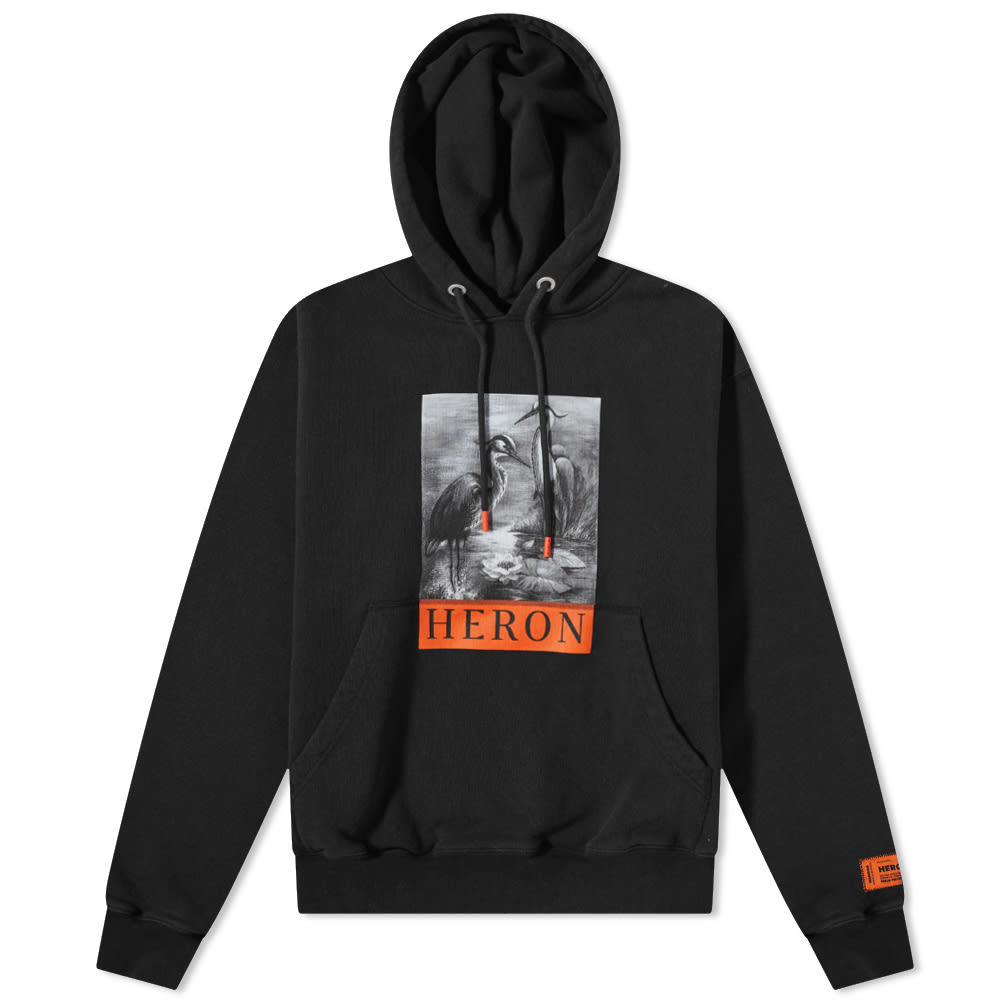 Sweatshirt HERON PRESTON BW Hoodie Sort | HMBB017C99JER0041001, 0