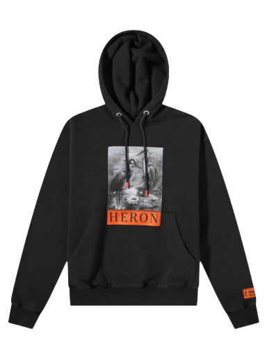 Sweatshirt HERON PRESTON BW Hoodie Sort | HMBB017C99JER0041001
