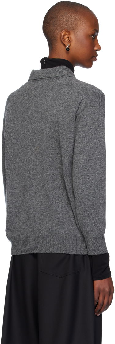 Sweater &Daughter Wool Polo Sweater Grå | HKN03893, 2