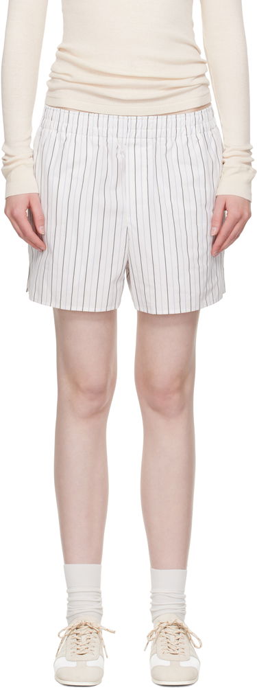 Shorts AMI AMI Paris Cotton Elasticated Shorts Hvid | USO117.CO0109, 0
