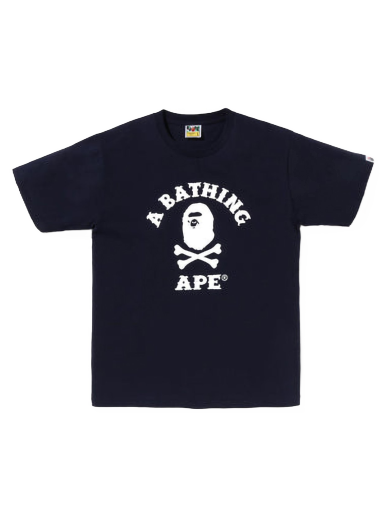 T-shirt BAPE Captain Ape Crossbone Tee Mørkeblå | 4I72110005