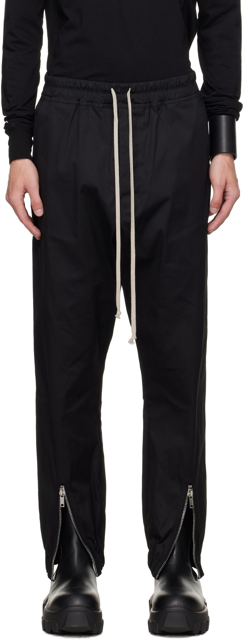 Joggingbukser Rick Owens Rick Owens Concordians Tecuatl Track Pants Sort | RU02E1331 TE