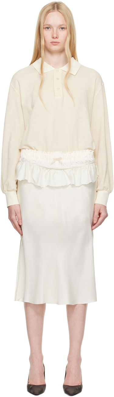 Nederdel Maison Margiela Maison Margiela Paneled Midi Dress Hvid | S51DD0037 MTJ030, 0