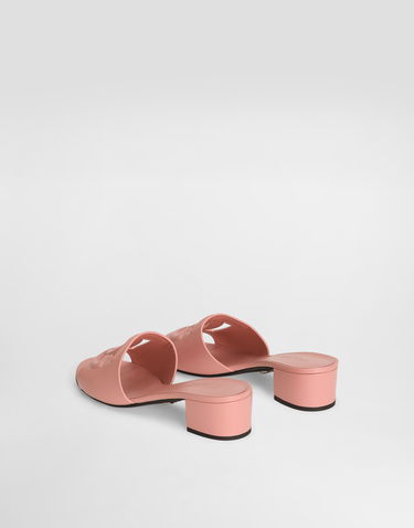 Tilbehør Dolce & Gabbana Dolce & Gabbana Calfskin DG Logo Mules Lyserød | CR1755AY32980405, 2