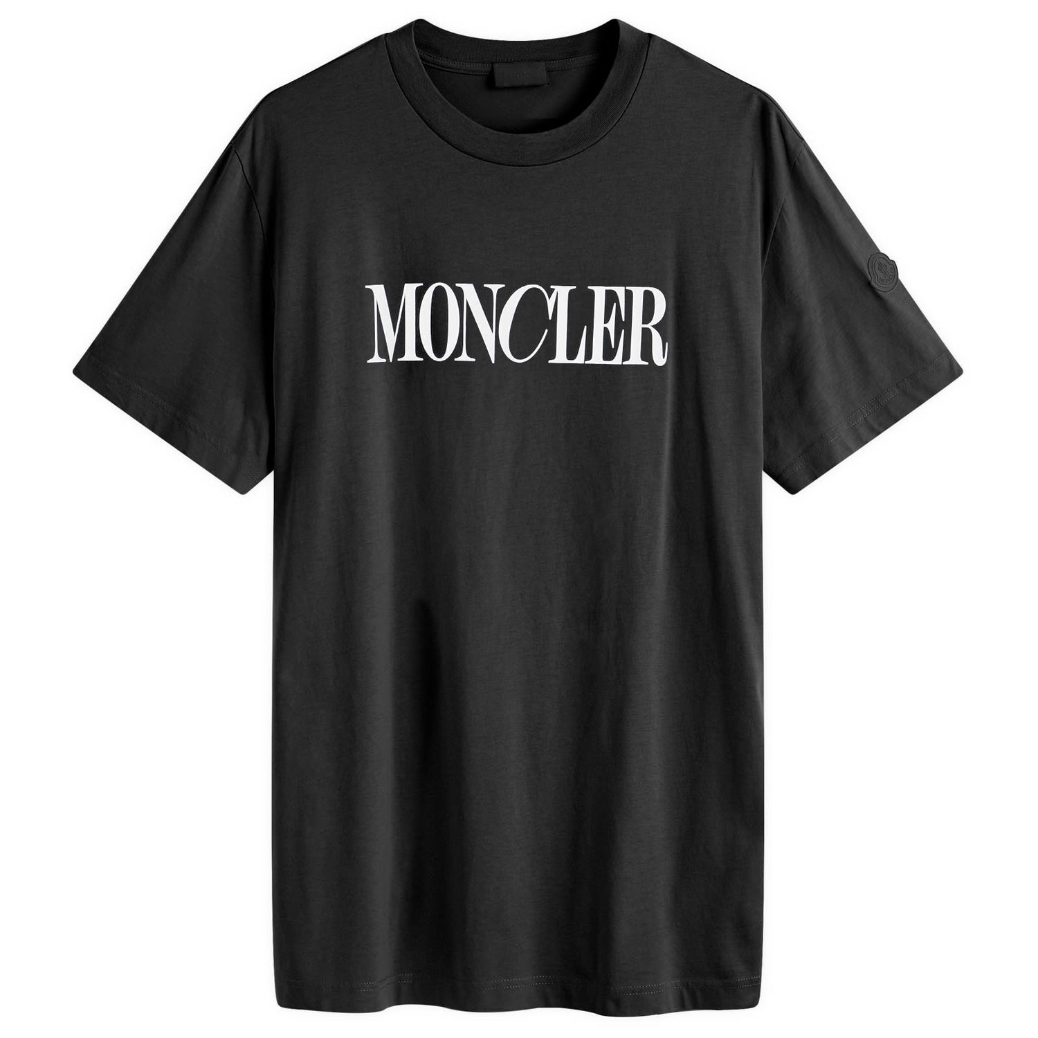 T-shirt Moncler T-Shirt Logo Sort | 8C000-31-89A17-999, 0