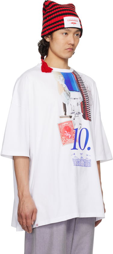 T-shirt Charles Jeffrey Loverboy Charles Jeffrey LOVERBOY Oversized '10' Year Graphic T-Shirt Hvid | 54100601, 1