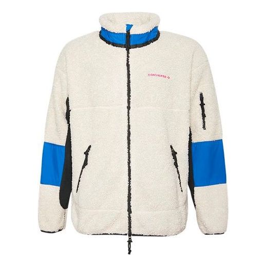 Bomberjakke Converse Converse Sherpa Fleece Jacket Beige | 10018039-101