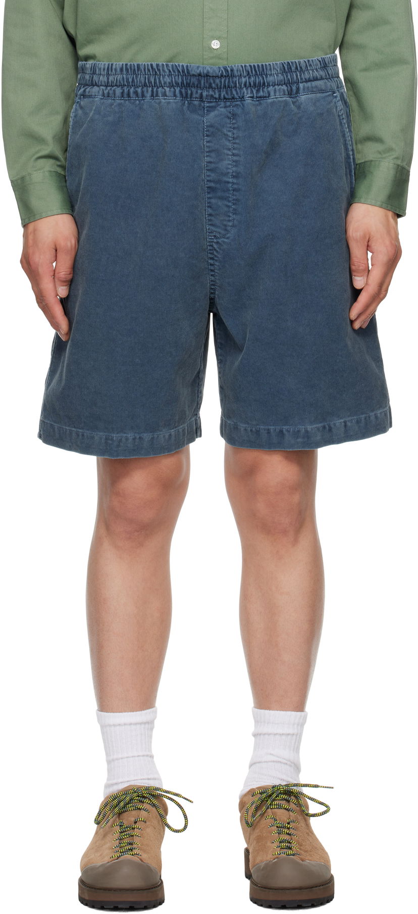 Shorts Carhartt WIP Reynold Corduroy Relaxed Shorts Blå | I034877