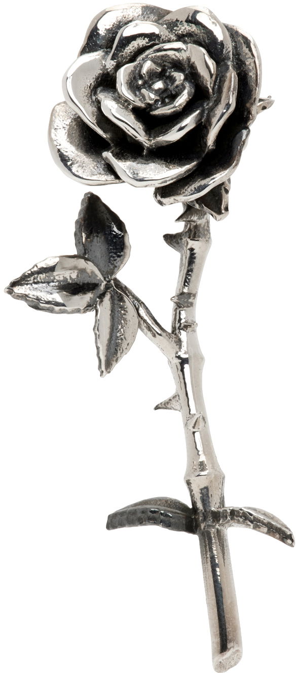 Øreringe Enfants Riches Déprimés Silver Rose Single Earring Metalisk | 140-198