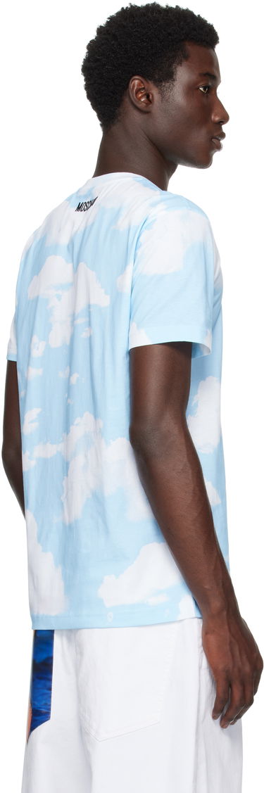 T-shirt Moschino Moschino Archive Clouds T-Shirt Blå | 252ZZ071552411888, 2