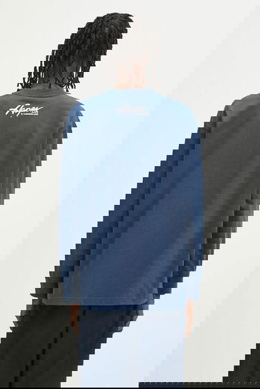 Sweatshirt AAPE by A Bathing Ape AAPE By A Bathing Ape Theme Aaper Long Sleeve T-Shirt Blå | AAPLTM1610XXO, 2