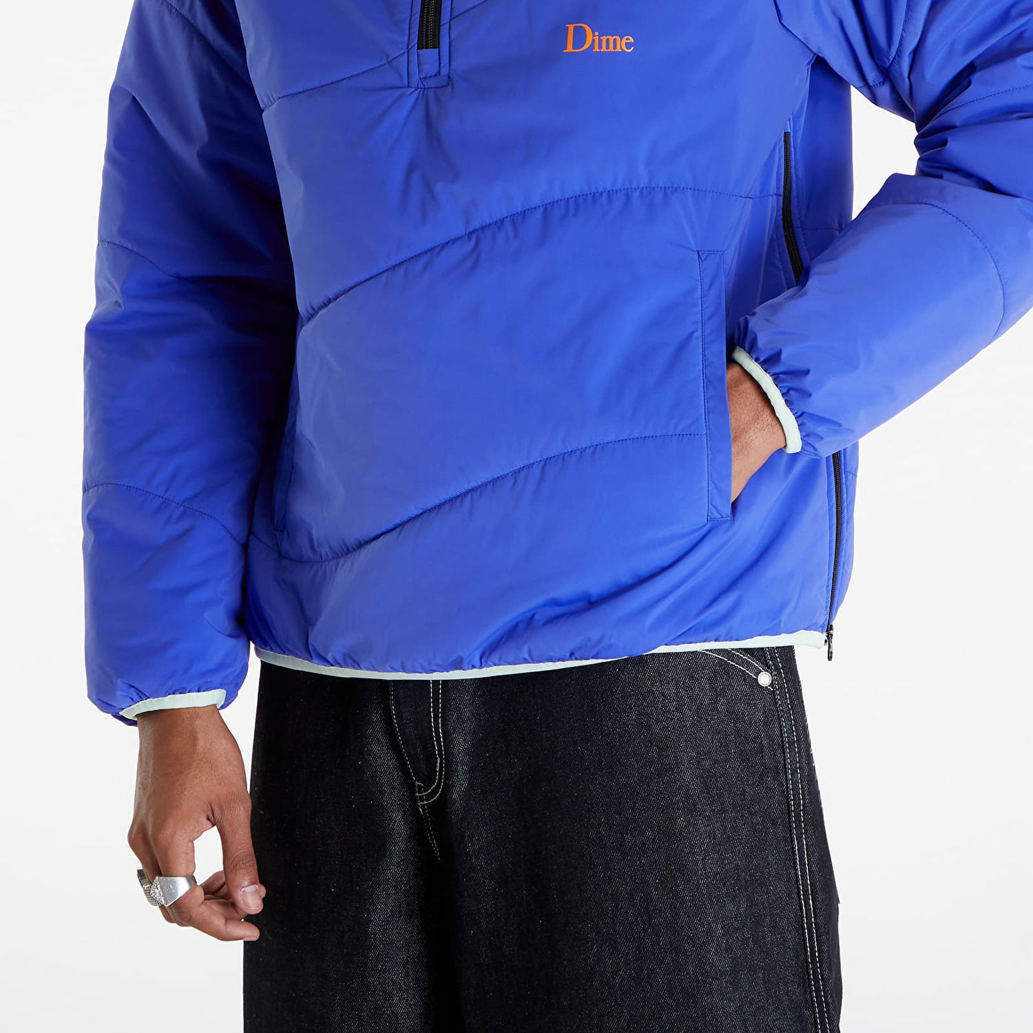 Jakke Dime Trail Half Zip Jacket Blå | DIMESP242BLU, 1