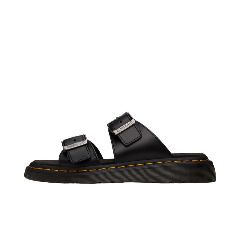 Sneakers og sko Dr. Martens Black Josef Leather Buckle Slide Sandals Sort | 31570001