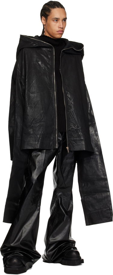 Sweatshirt Rick Owens Rick Owens DRKSHDW Hollywood Gimp Kaftan Denim Jacket Sort | DU01E3780 SCF, 3