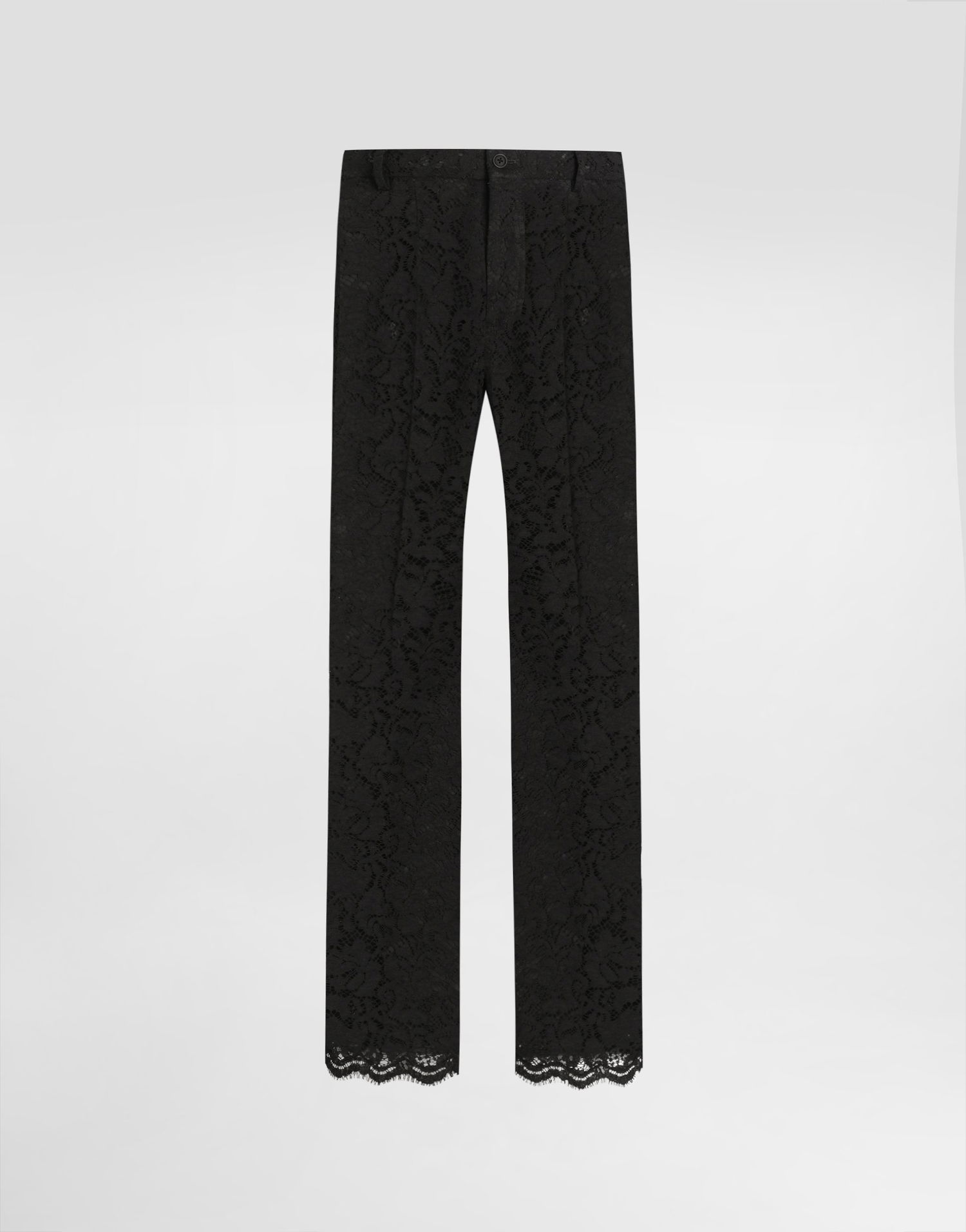 Bukser Dolce & Gabbana Dolce & Gabbana Cordonetto Lace Trousers Sort | GP07CTHLM5EN0000, 0