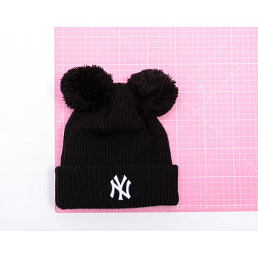 Beanie New Era MLB Double Pom Beanie NY Yankees One Size (56-59 cm) Sort | 60691354, 1