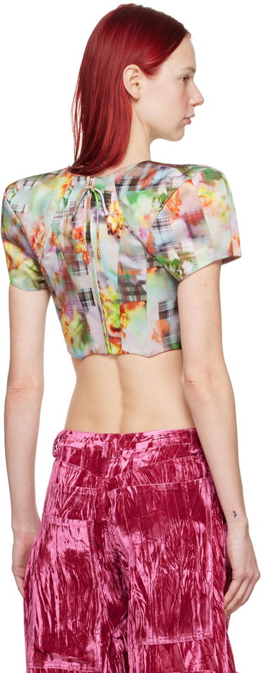 Crop top Collina Strada Collina Strada Ava Floral Print Cropped Blouse Flerfarvet | XX3282, 2