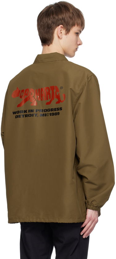 Vindjakke Carhartt WIP Embroidered Logo Coach Jacket Brun | I032974, 2