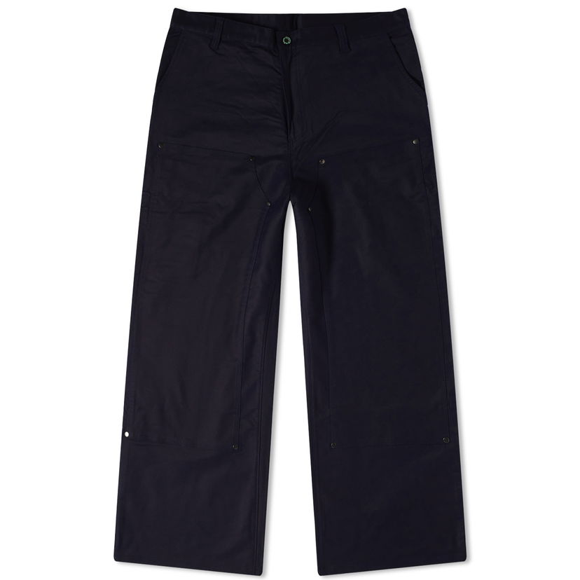 Cargo bukser Brain Dead Brain Dead Moleskin Double Knee Pant Mørkeblå | BDW23B12003311NY01
