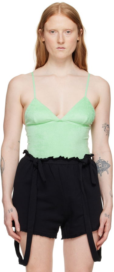 Krop Baserange Scoop Neck Slim Fit Bodysuit Grøn | ONMI-VE-SU24, 0