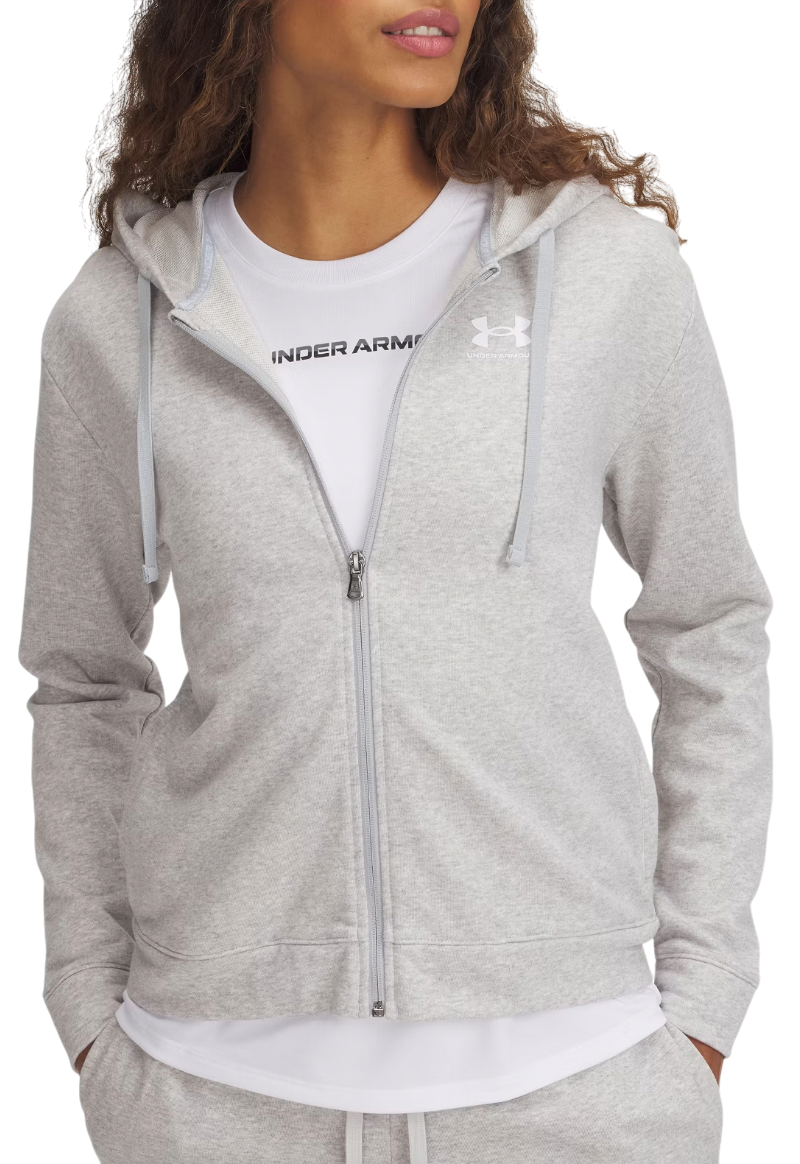 Sweatshirt Under Armour Rival Terry Full Zip Hoodie Grå | 6005509-011