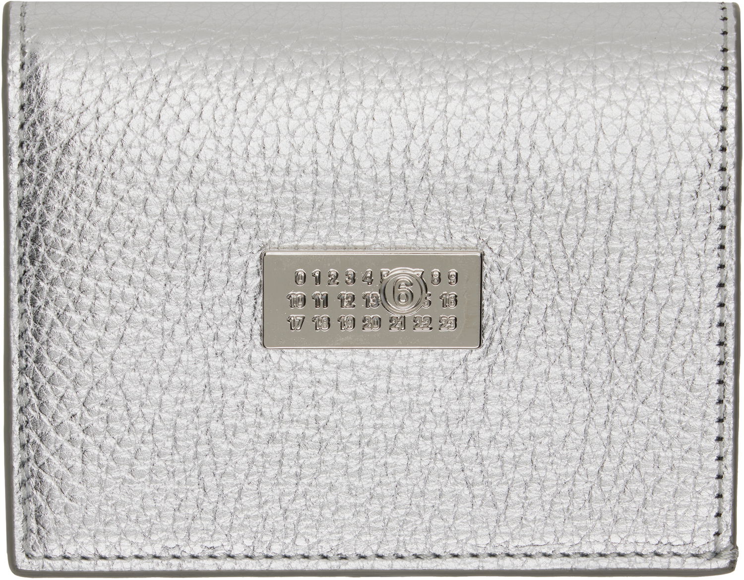 Tegnebog Maison Margiela MM6 Maison Margiela Numeric Bifold Wallet Metalisk | SA5UI0015 P8395, 0