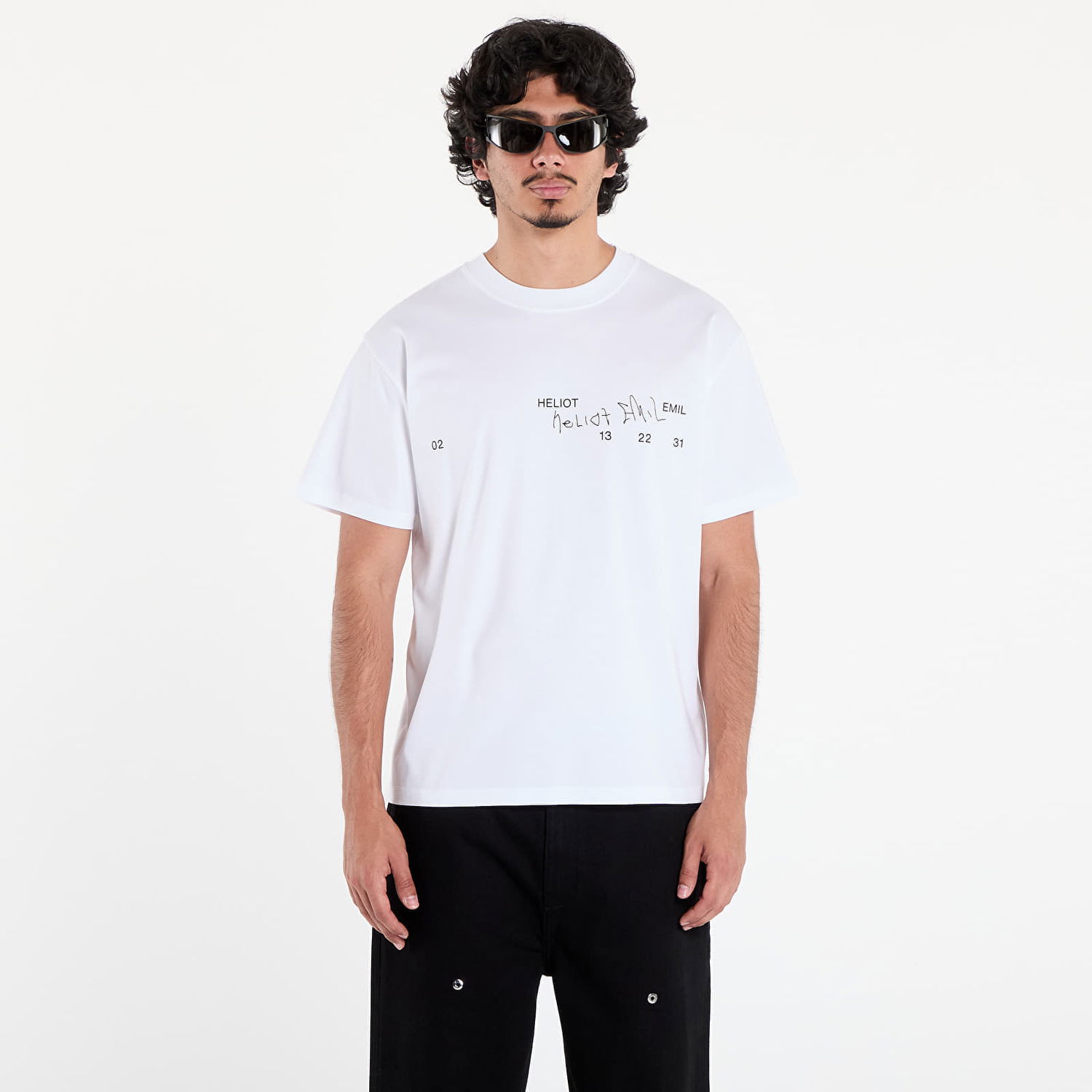 T-shirt HELIOT EMIL HELIOT EMIL Fulgens T-Shirt Hvid | PREAW25_M_09_141_WHT02, 0