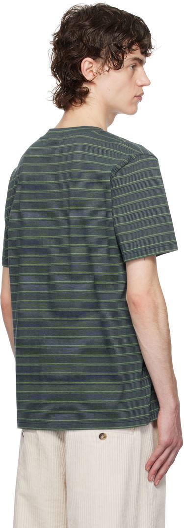 T-shirt A.P.C. A.P.C. Aymeric Striped T-Shirt Grøn | COHGX-H26132, 2
