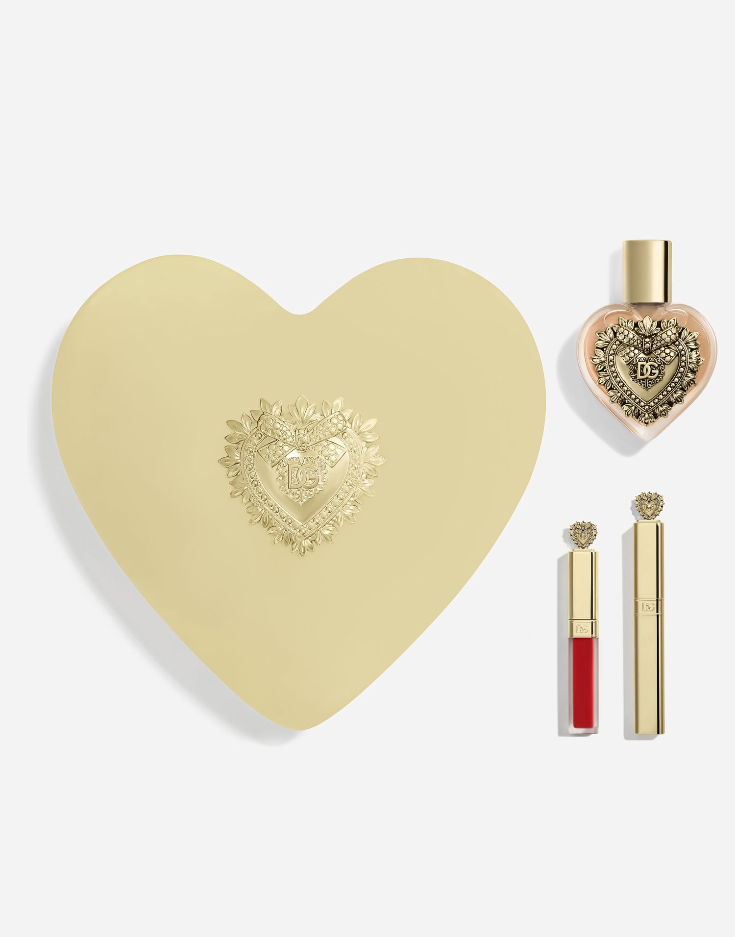 Parfume og dufte Dolce & Gabbana Devotion Edp Deluxe Heart-shaped Beauty Gift Set Gul | VT01LAVT0009V000, 0