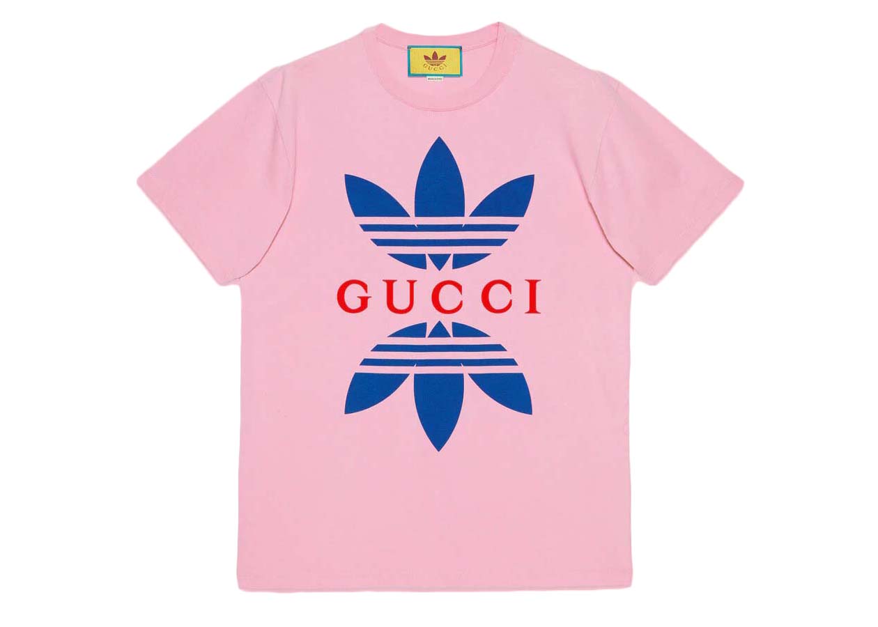 T-shirt Gucci adidas x Cotton Jersey T-Shirt Lyserød | ‎548334 XJEMJ 5904, 0