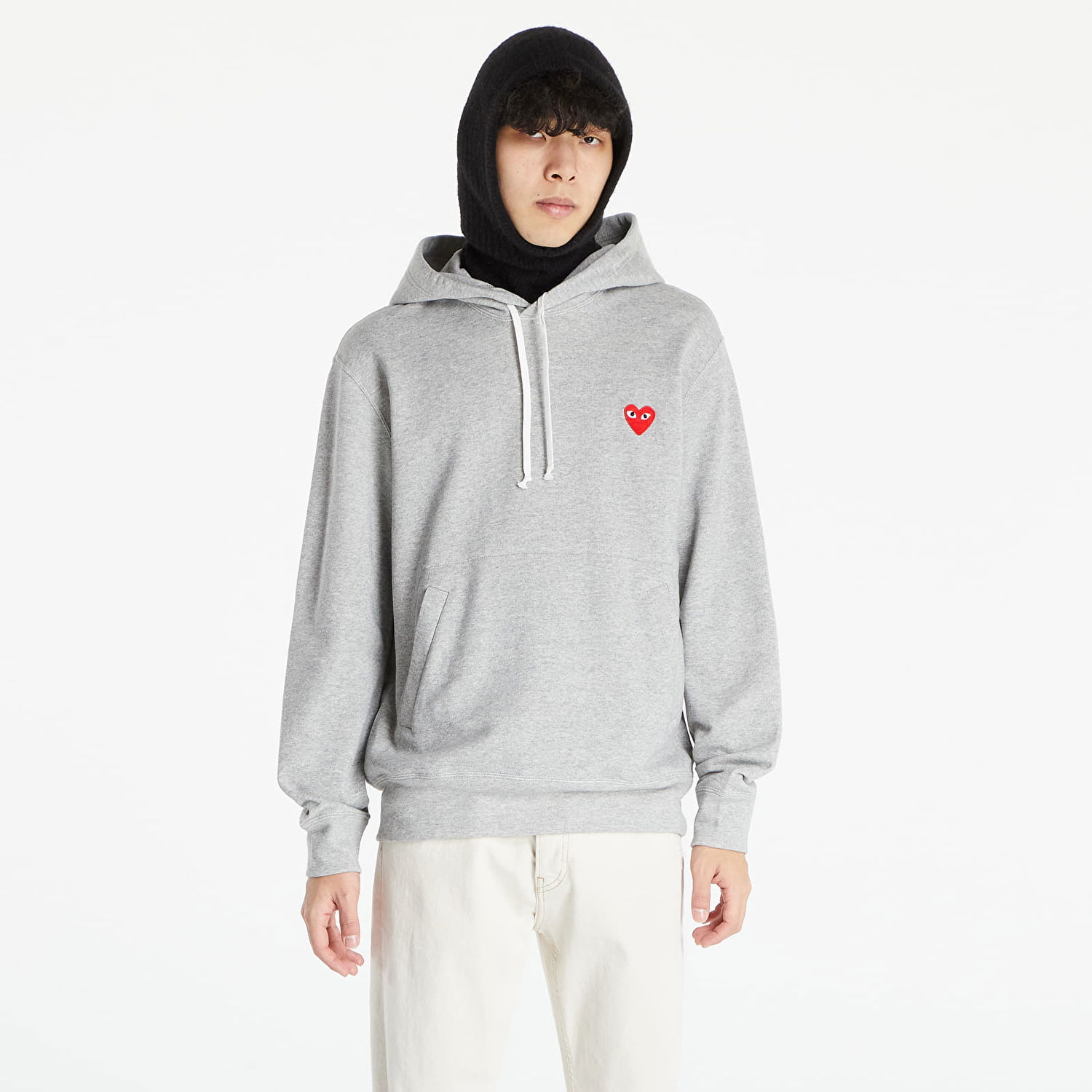 Sweatshirt Comme des Garçons PLAY Hoodie Grå | AZT170 Gray, 0