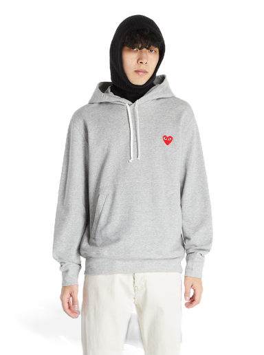 Sweatshirt Comme des Garçons PLAY Hoodie Grå | AZT170 Gray