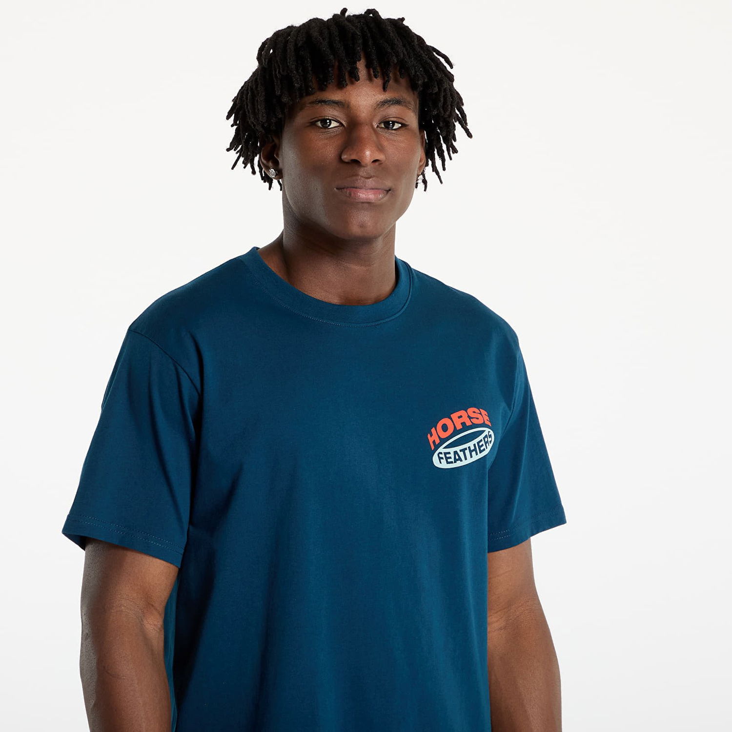 T-shirt Horsefeathers Horsefeathers Orbit T-Shirt Blå | SM1382C, 1