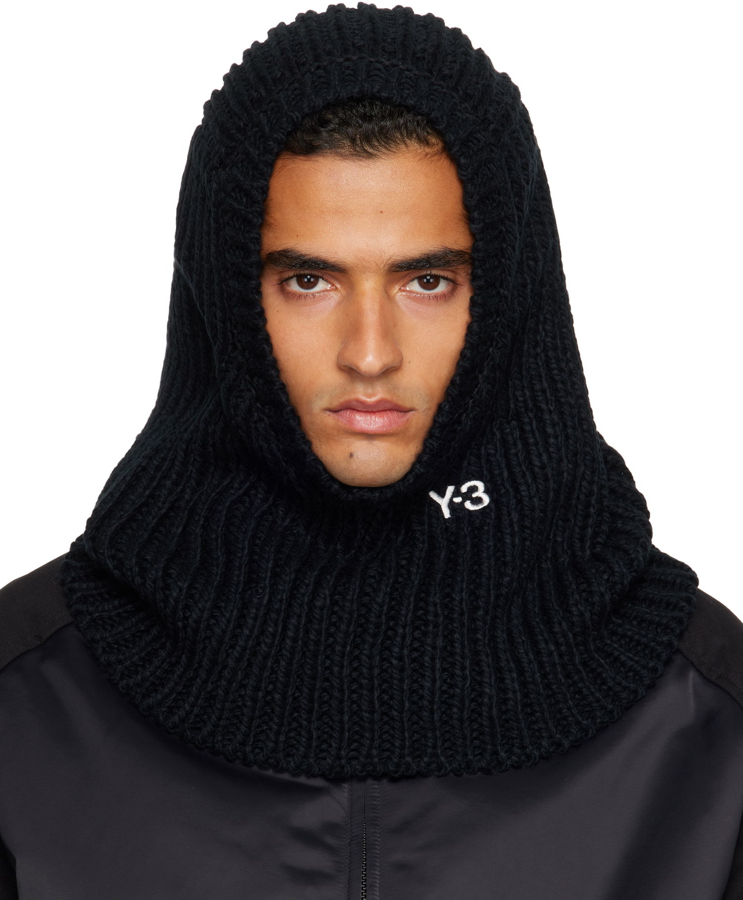 Hat Y-3 Y-3 Knitted Hood Balaclava Sort | JX8310, 0