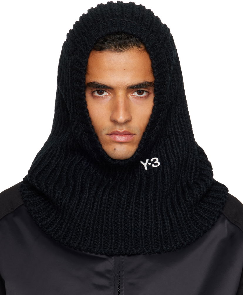 Hat Y-3 Y-3 Knitted Hood Balaclava Sort | JX8310