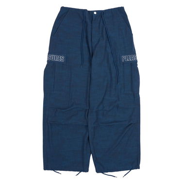 Cargo bukser Pleasures Visitors Wide Fit Cargo Pants Mørkeblå | P23F012-NAVY, 10