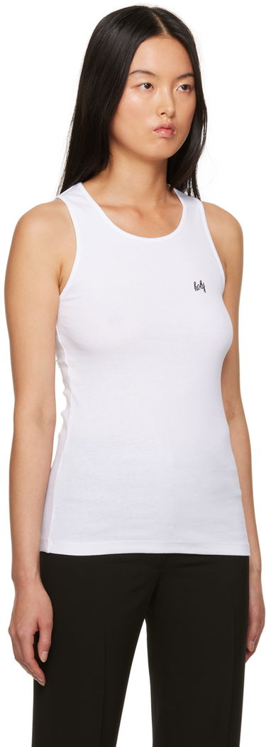 Tanktop Ann Demeulemeester Slim-Fit Tank Top Hvid | 2302-W-JTO01-23-FA045-001, 1