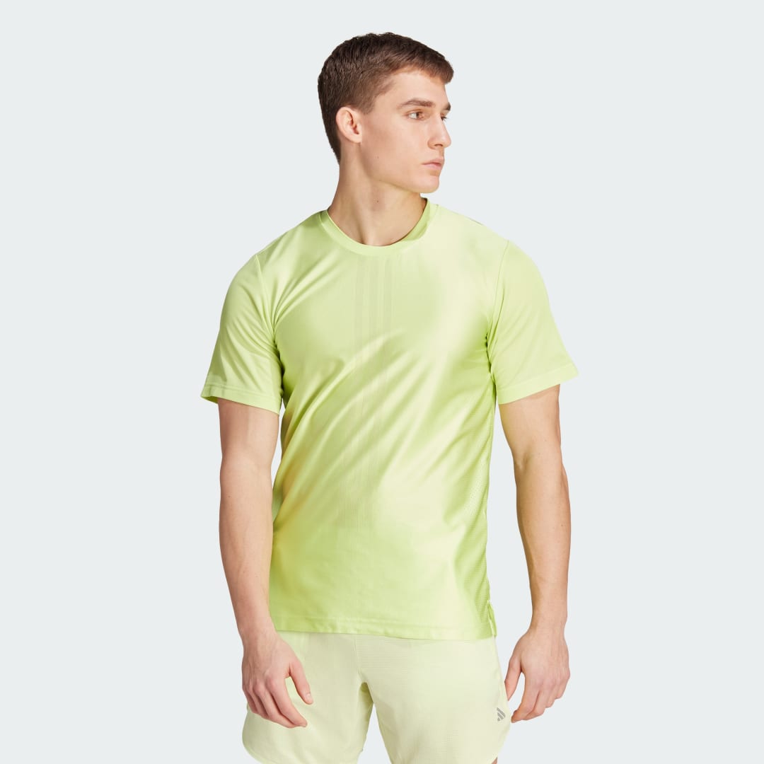 T-shirt adidas Originals HIIT Workout 3-Stripes Tee Gul | IJ9114, 0