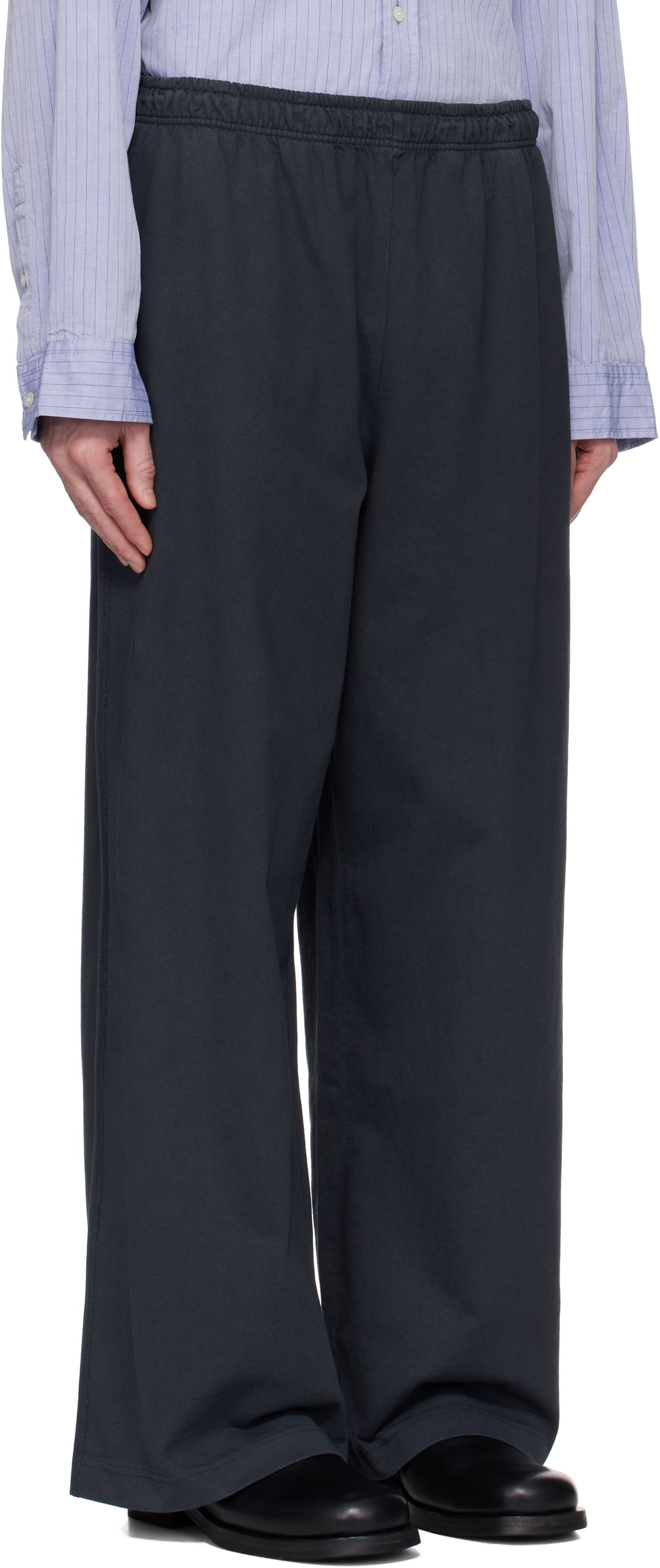 Joggingbukser Acne Studios Black Printed Logo Stamp Sweatpants Sort | CK0109-, 1