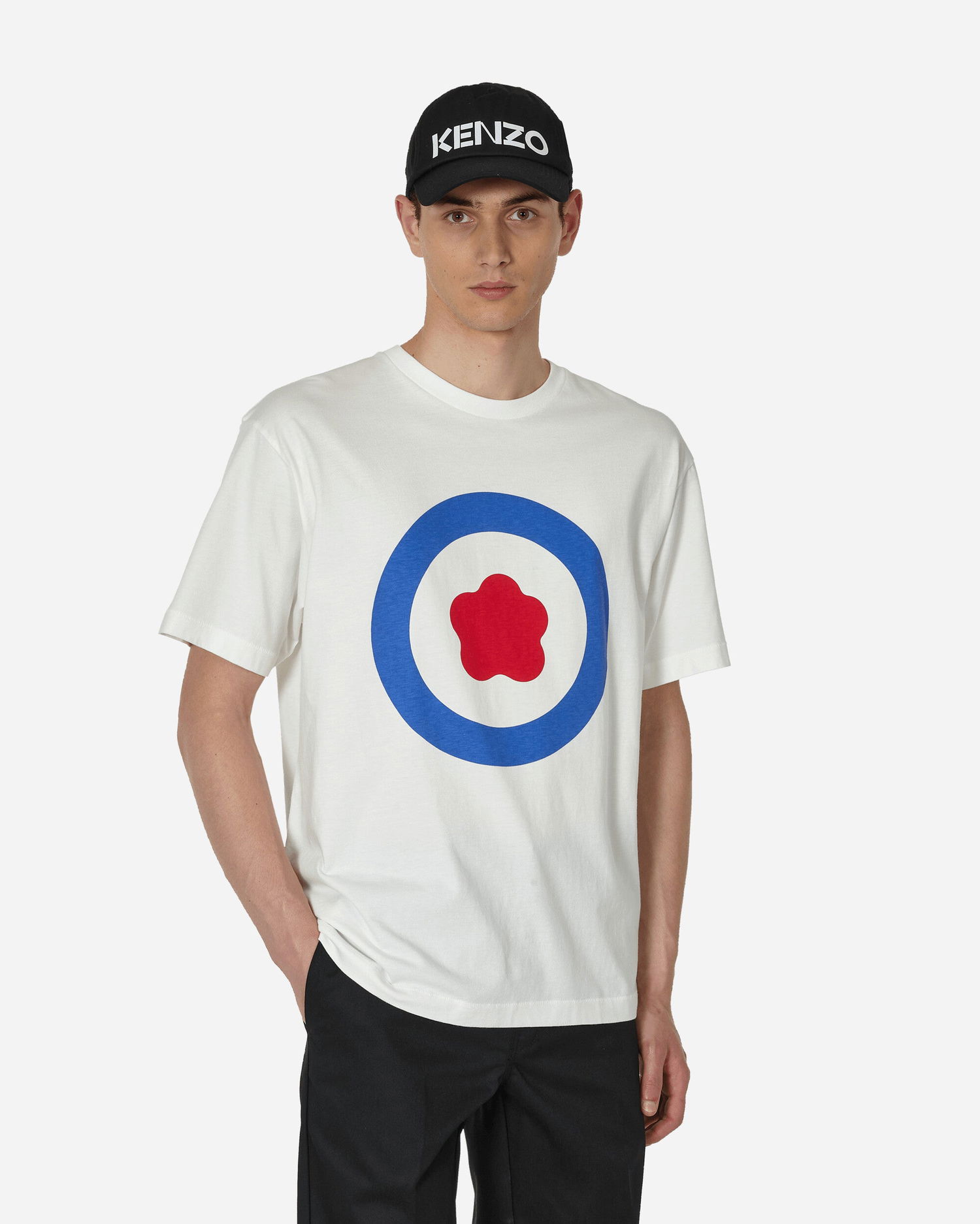 T-shirt KENZO Oversize Target T-Shirt Hvid | FD65TS1114SG 02, 0