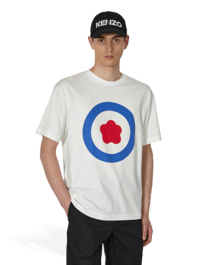 T-shirt KENZO Oversize Target T-Shirt Hvid | FD65TS1114SG 02