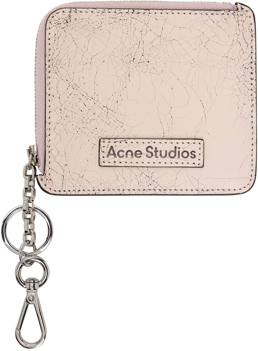 Tegnebog Acne Studios Zip Leather Wallet Lyserød | CG0242-