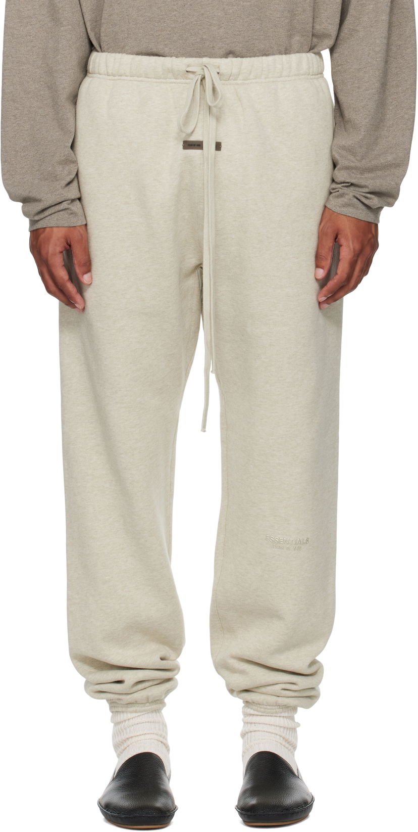 Joggingbukser Fear of God Fear of God ESSENTIALS Vintage Fleece Sweatpants Beige | 130SP258042F